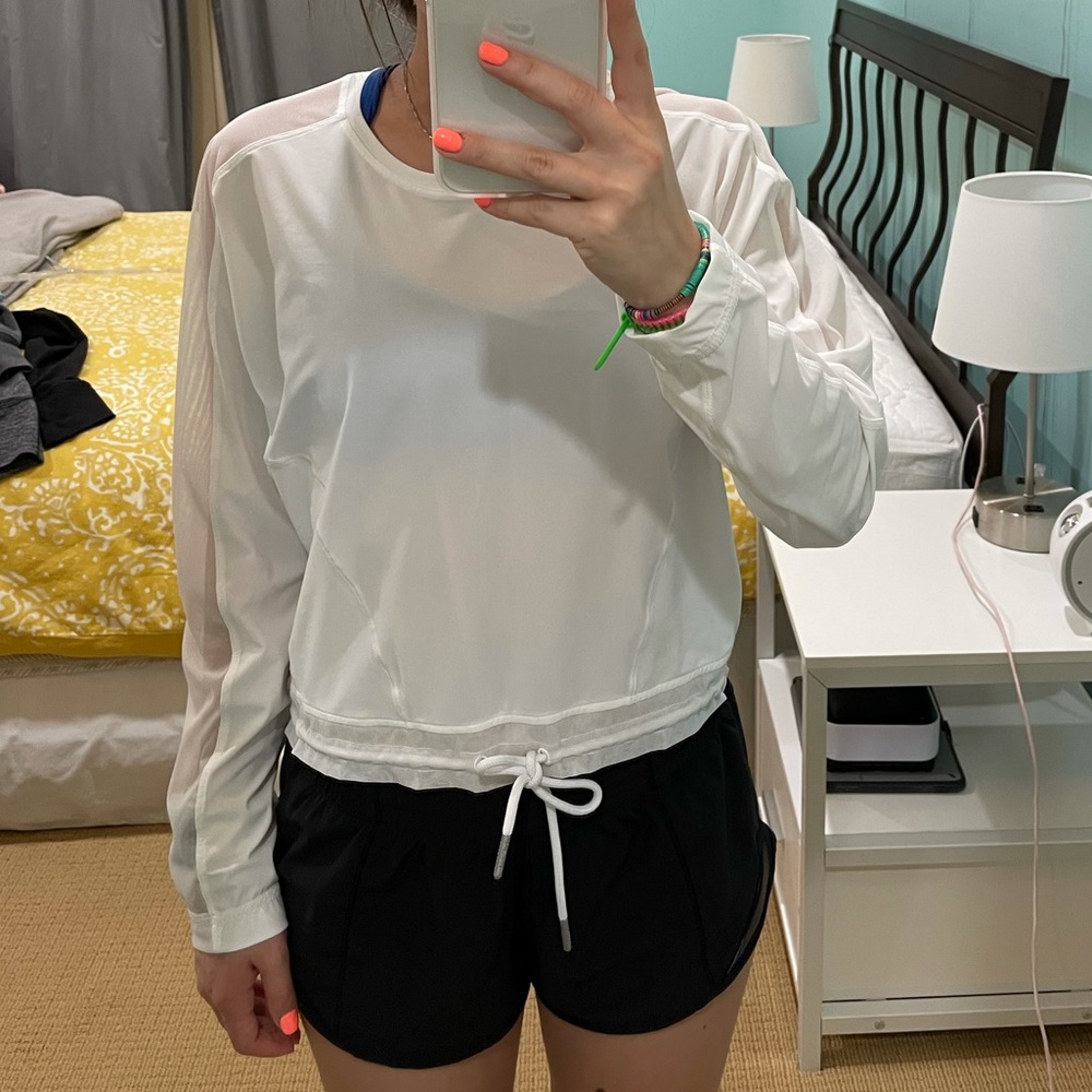 Lululemon mesh long sleeve top